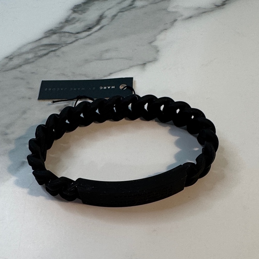 Marc Jacobs Black Wristband / Bracelet NWT